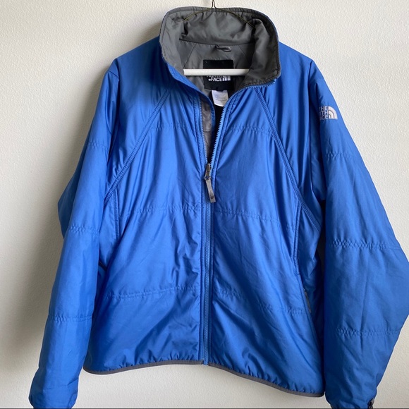 The North Face Jackets & Coats The North Face Light Puffer Bluegray Zip Front Insulated